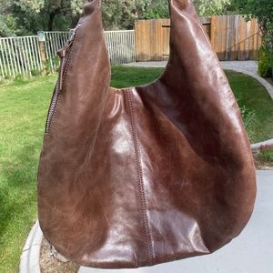 Hobo brand brown leather shoulder bag